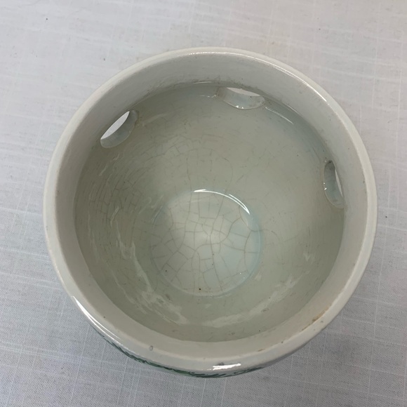 DELFT| Vintage Delft Green Tulip Planter by Brecks - Picture 9 of 11